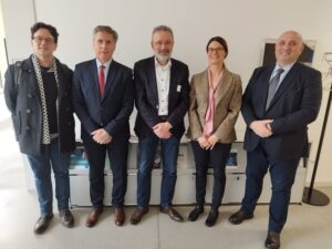 The Dean of the Faculty of Law of the AAB College meets with the presidents of the University of Freiburg