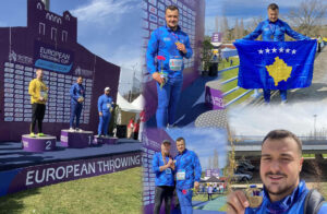 AAB College student Muhamet Ramadani brings the gold medal from the European Cup