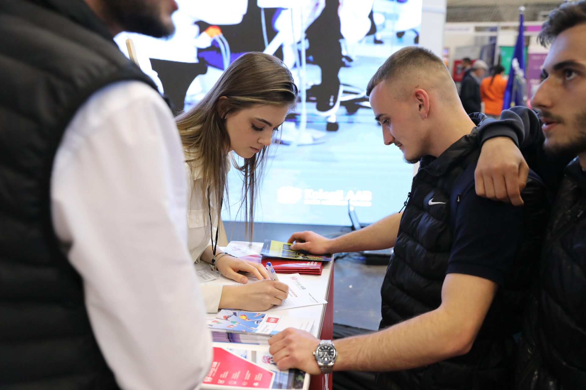 Great interest in AAB College even on the last day of the Education Fair