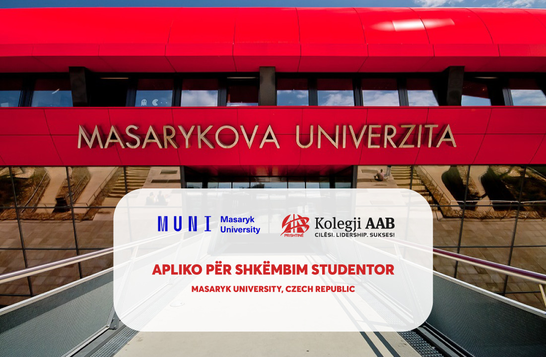 AAB College opens the call for student exchange at Masaryk University