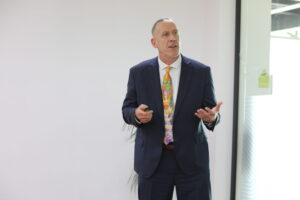 The Director for Public Security in OSCE holds a lecture for the students of the AAB College