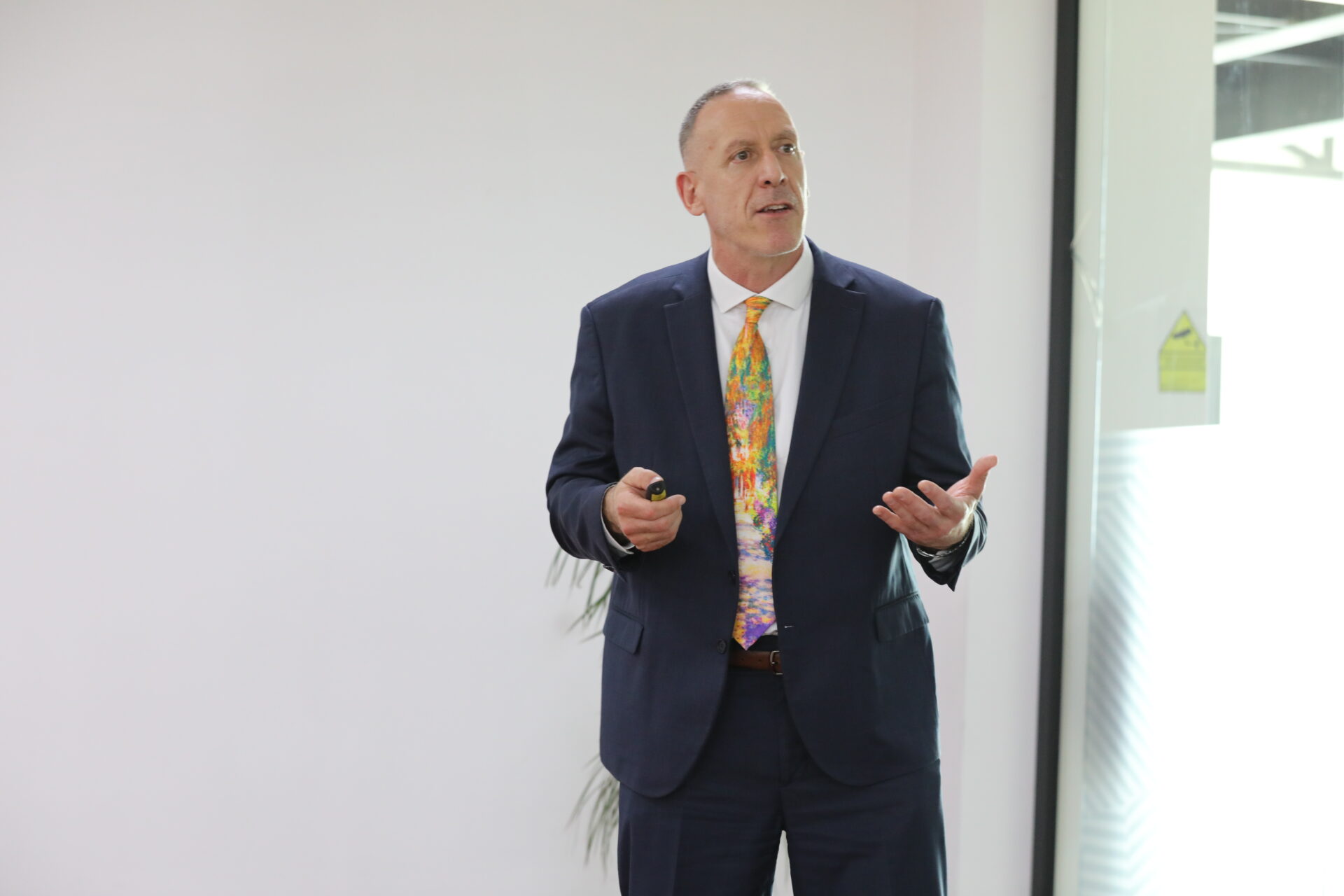 The Director for Public Security in OSCE holds a lecture for the students of the AAB College