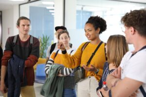 Representatives and students of the University of Graz visit AAB College