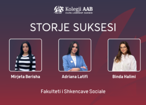 The three students of AAB College are employed as educators in a preschool institution
