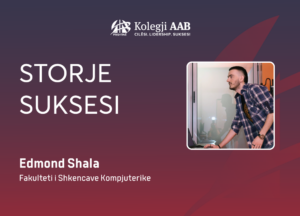 Student Edmond Shala from the Faculty of Computer Science is employed in the company "Tactica"
