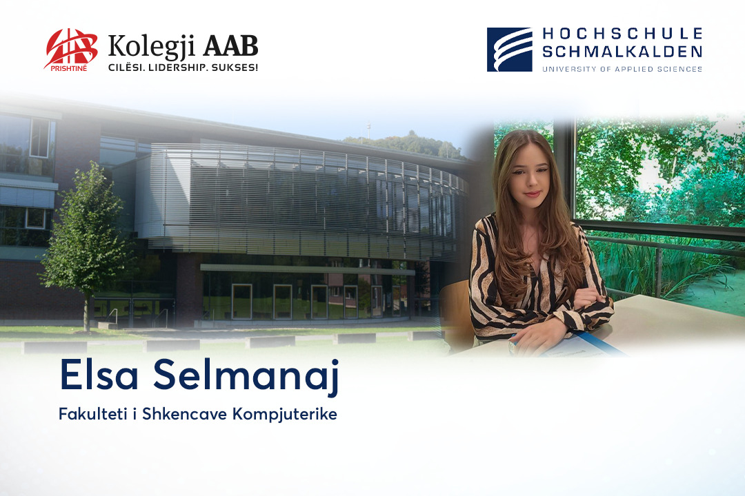 Student Elsa Selmanaj wins the scholarship from Erasmus+ for student exchange in Germany