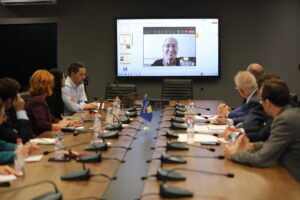 Representatives of the Hungarian university "Karoli Gaspar University of the Reformed Church" visit the AAB College, a cooperation agreement is discussed
