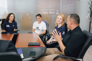 The delegation from "Play International" organization visits AAB College