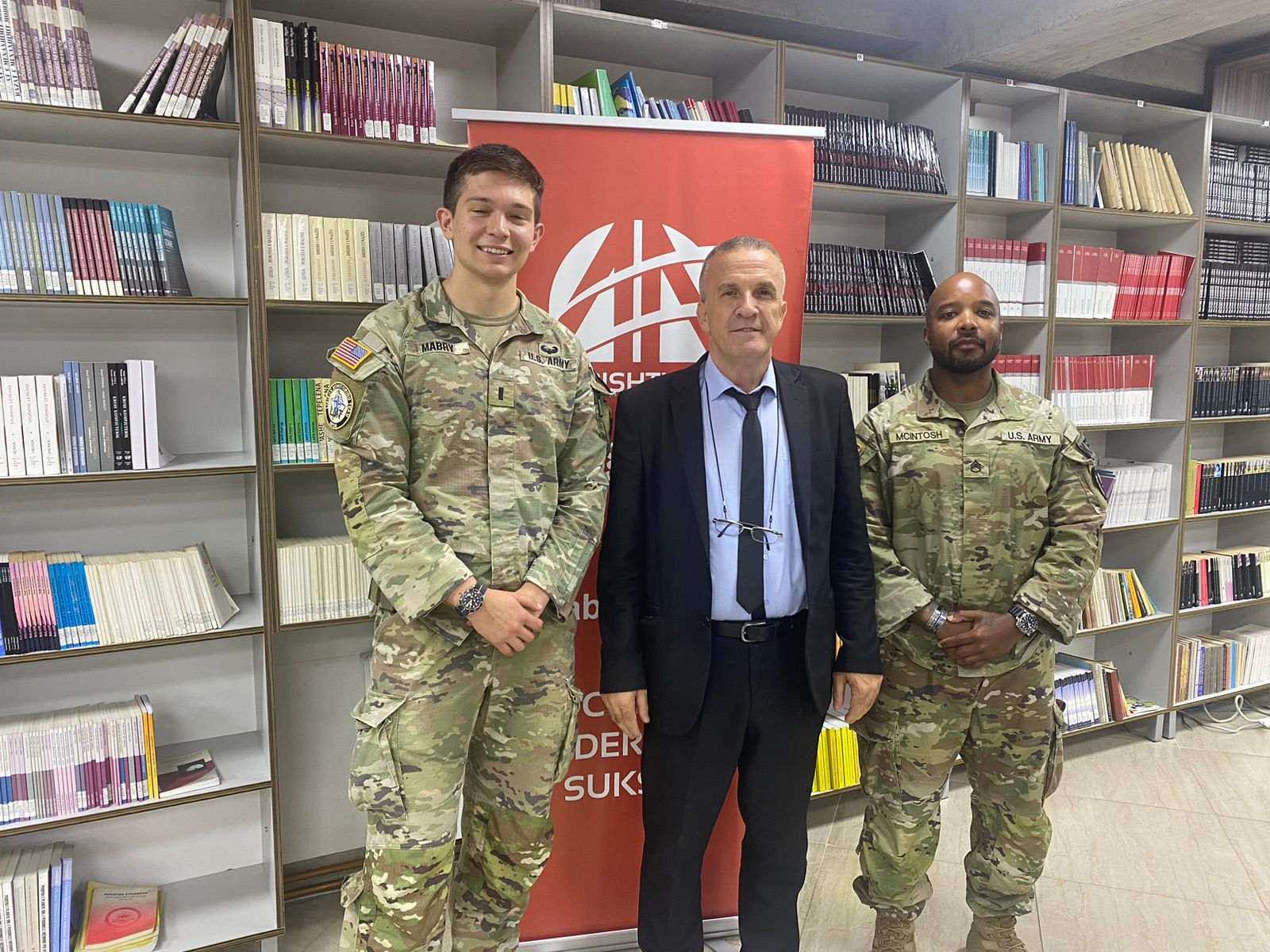 American KFOR representatives visit the branch of AAB College in Ferizaj