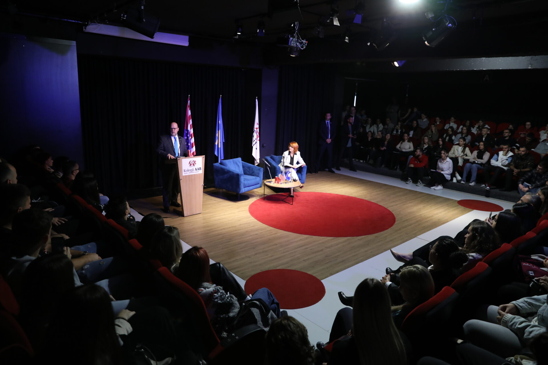 American Ambassador to Kosovo Jeffrey Hovenier visits AAB College to meet with students