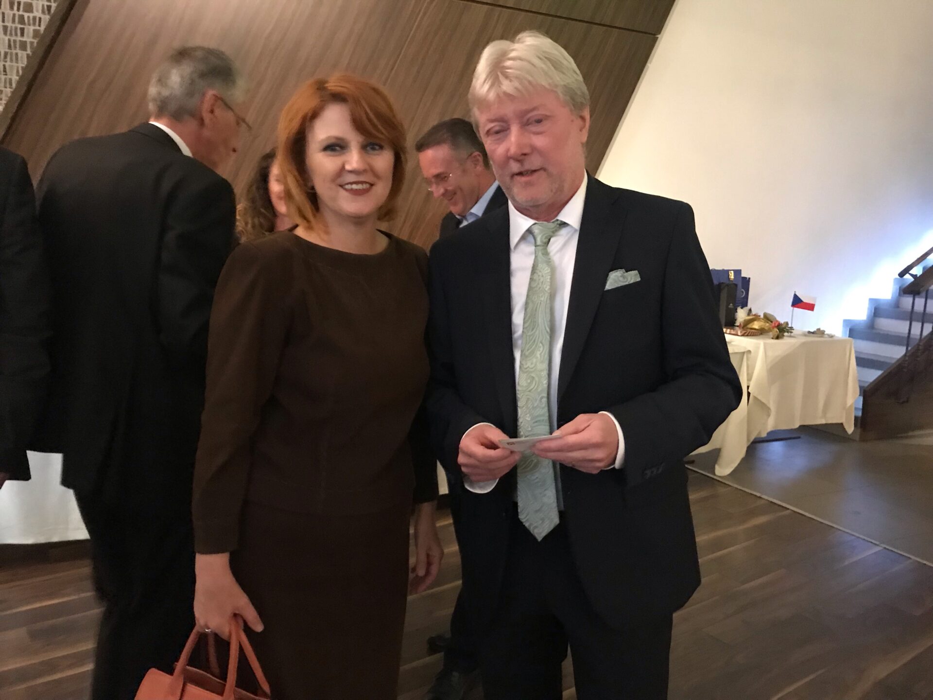 The vice-rector of the AAB College meets with the Czech ambassador in Kosovo to mark the Czech National Day