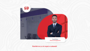 Another success story from AAB College, student Esad Kollari is employed at PriBank