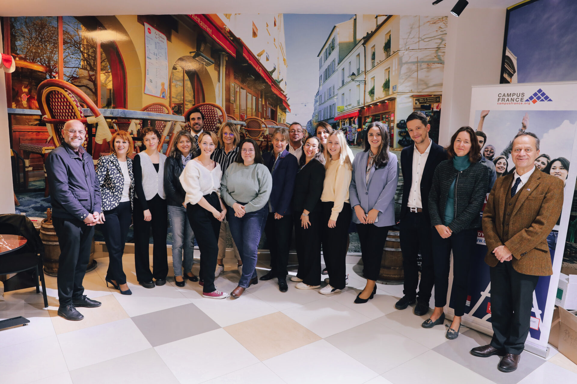 The meeting with the representatives of the French universities is held at the AAB College