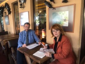 Vice-rector Venera Llunji holds a meeting with the professor of Lille University in France