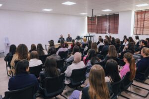Clinical psychologists Arbër Zeka and Granit Shatri talk about "The psychology of prisoners and the criminal mind" at AAB College